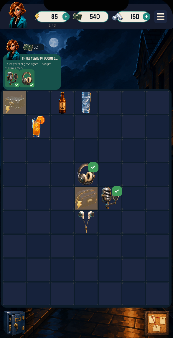 Merge board screenshot